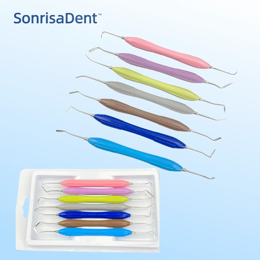 Silicone Spatula Set - Herramienta Dental, espátulas de resina, instrumentos