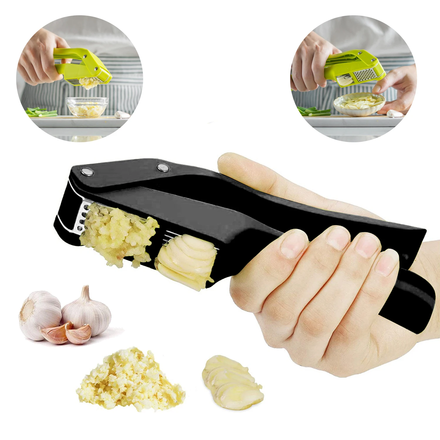 Kitchen Gadgets Gifts - Picadora y rebanadora de ajo 2