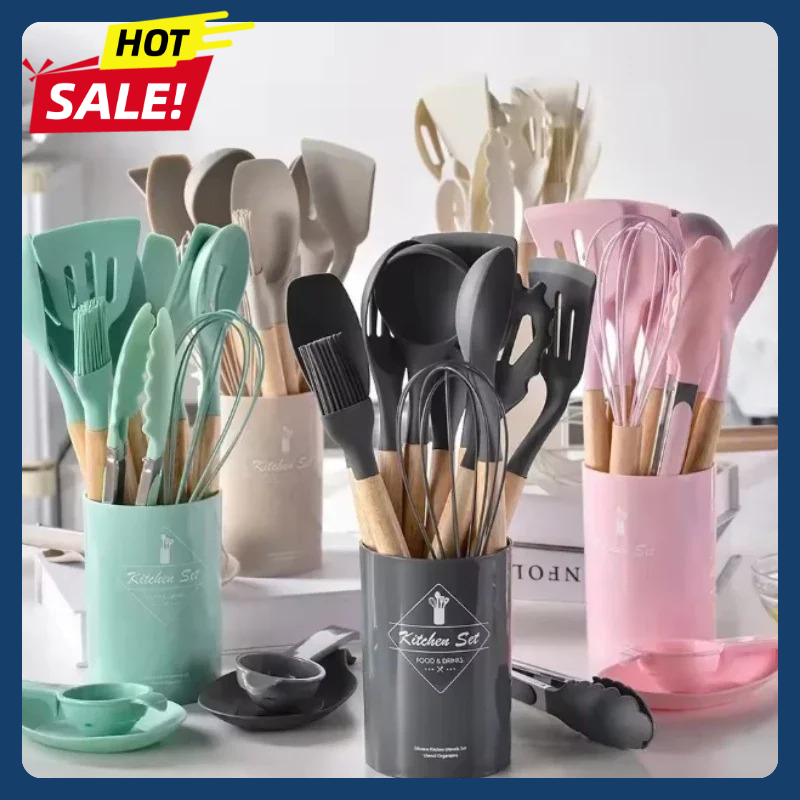 Juego de utensilios de silicon - Silicone Spatula Set reseña y precio