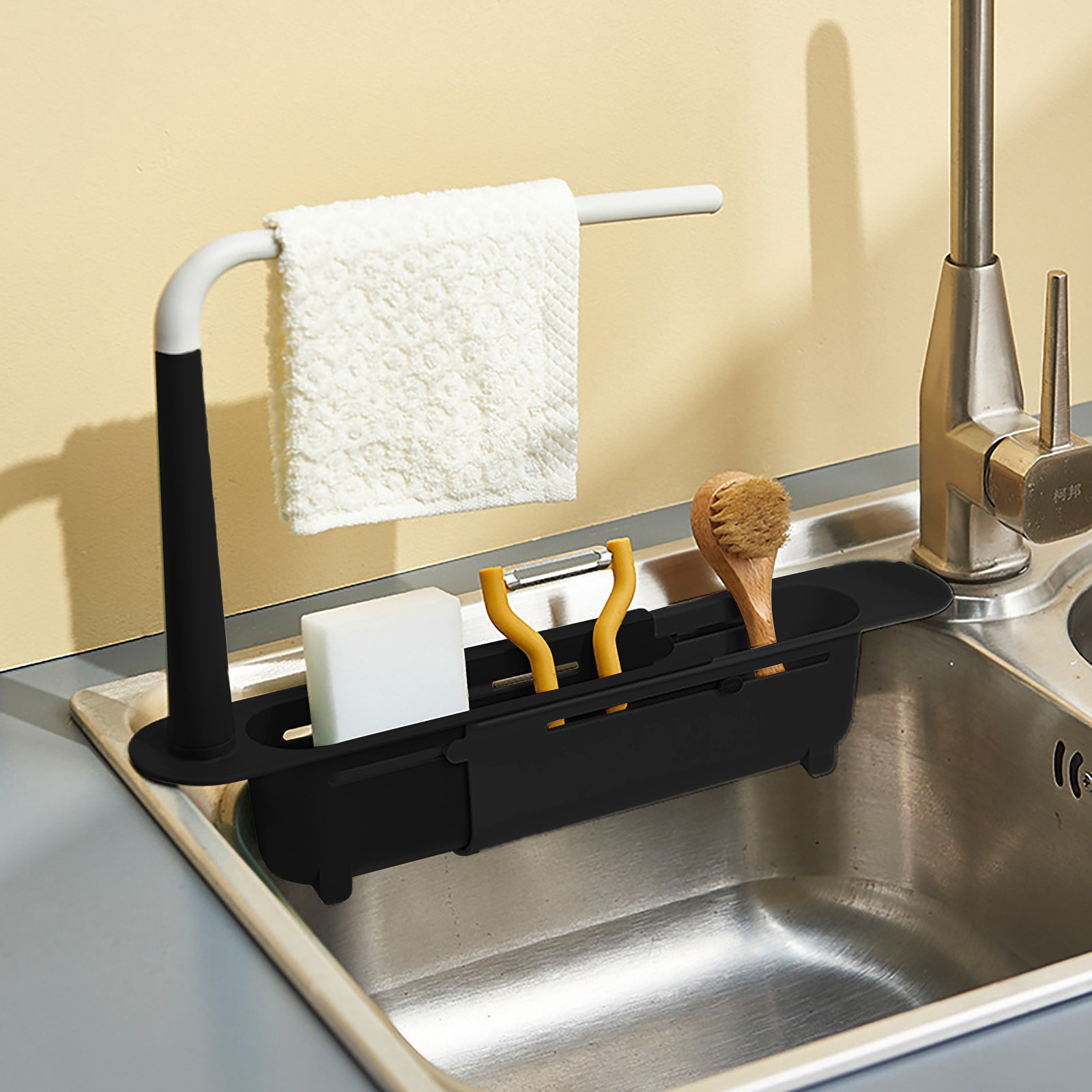 Elescopic-estante escurridor p - Kitchen Gadgets Pakistan reseña y precio