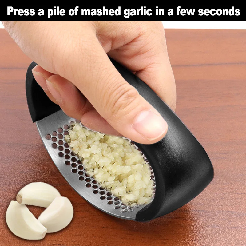 Prensa de ajo de acero inoxida - Kitchen Gadgets Vegetable Chopper reseña y precio