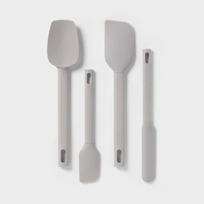Juego de 4 espátulas variadas  - Silicone Spatula Set reseña y precio