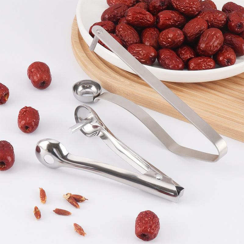 Descorazonador de cerezas de a - Cherry Pitter Tool reseña y precio