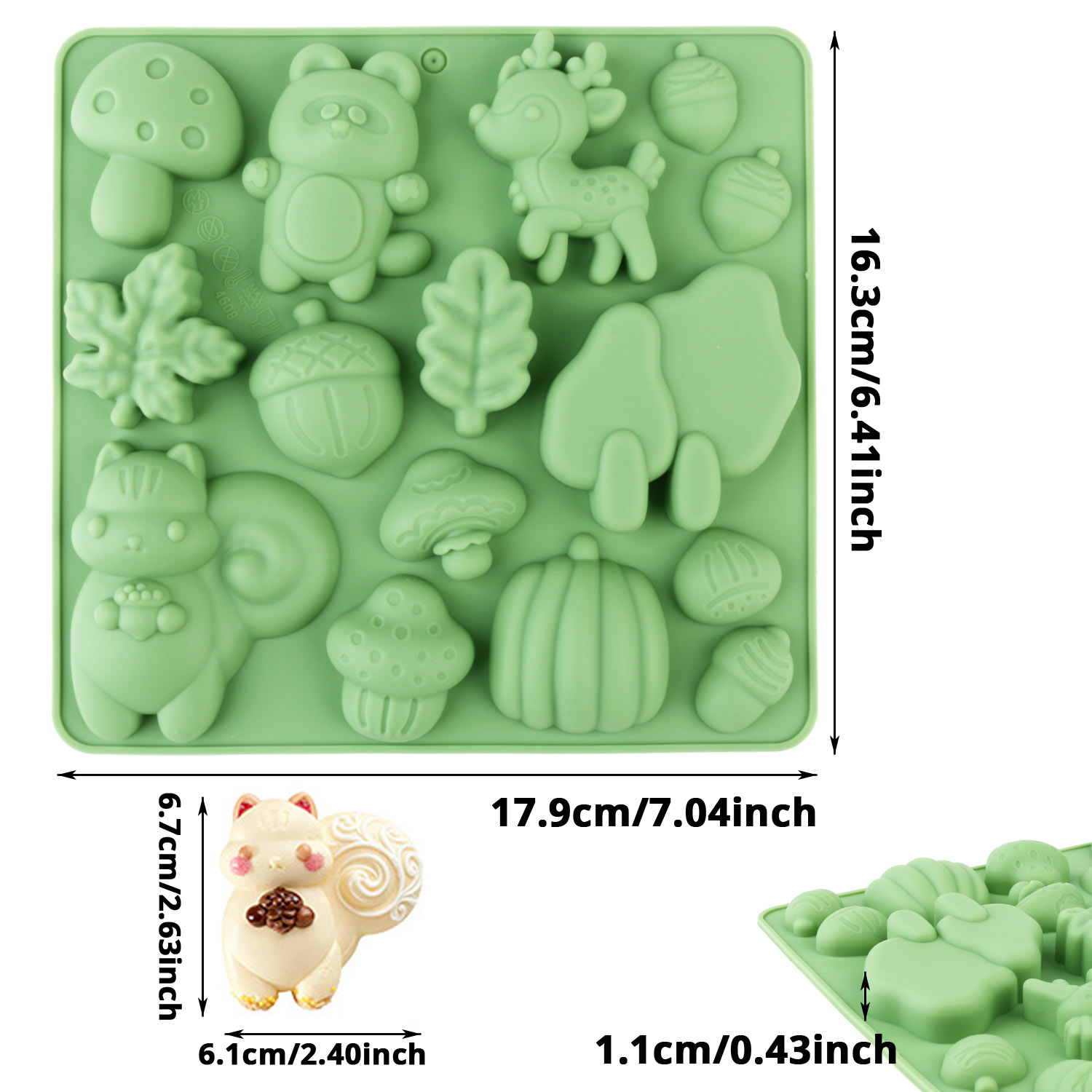 1 molde de silicona para paste - Silicone Mold Baking reseña y precio