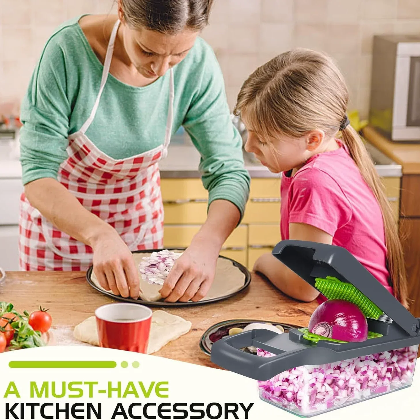Cortador de Verduras Multifunc - Kitchen Gadgets Vegetable Chopper reseña y precio