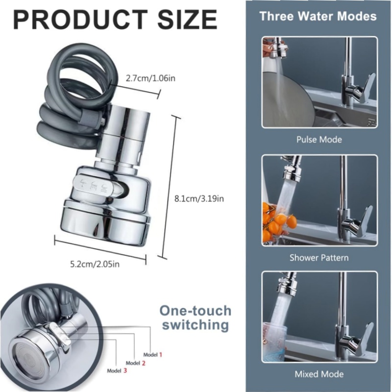 Nuevo Grifo de fregadero de 3  - Kitchen Gadgets Pakistan reseña y precio