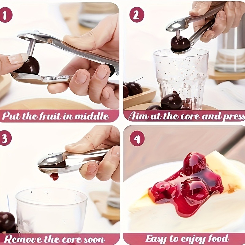 Descorazonador de cerezas, juj - Cherry Pitter Tool reseña y precio