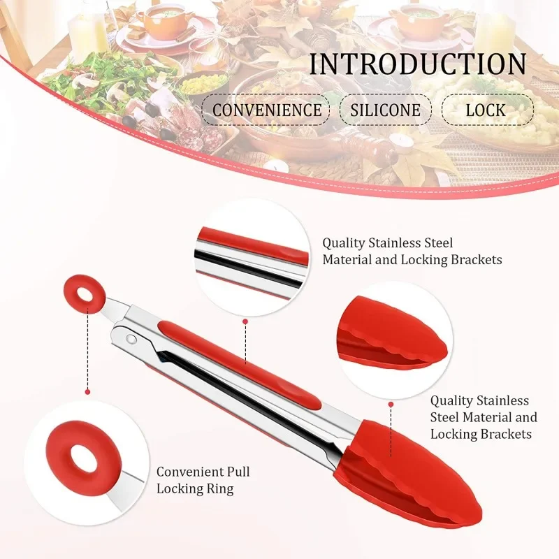 Pinzas de silicona para alimen - Kitchen Gadgets Gifts reseña y precio
